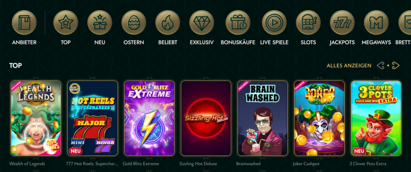 Die besten Online-Slots in Casinos in Österreich